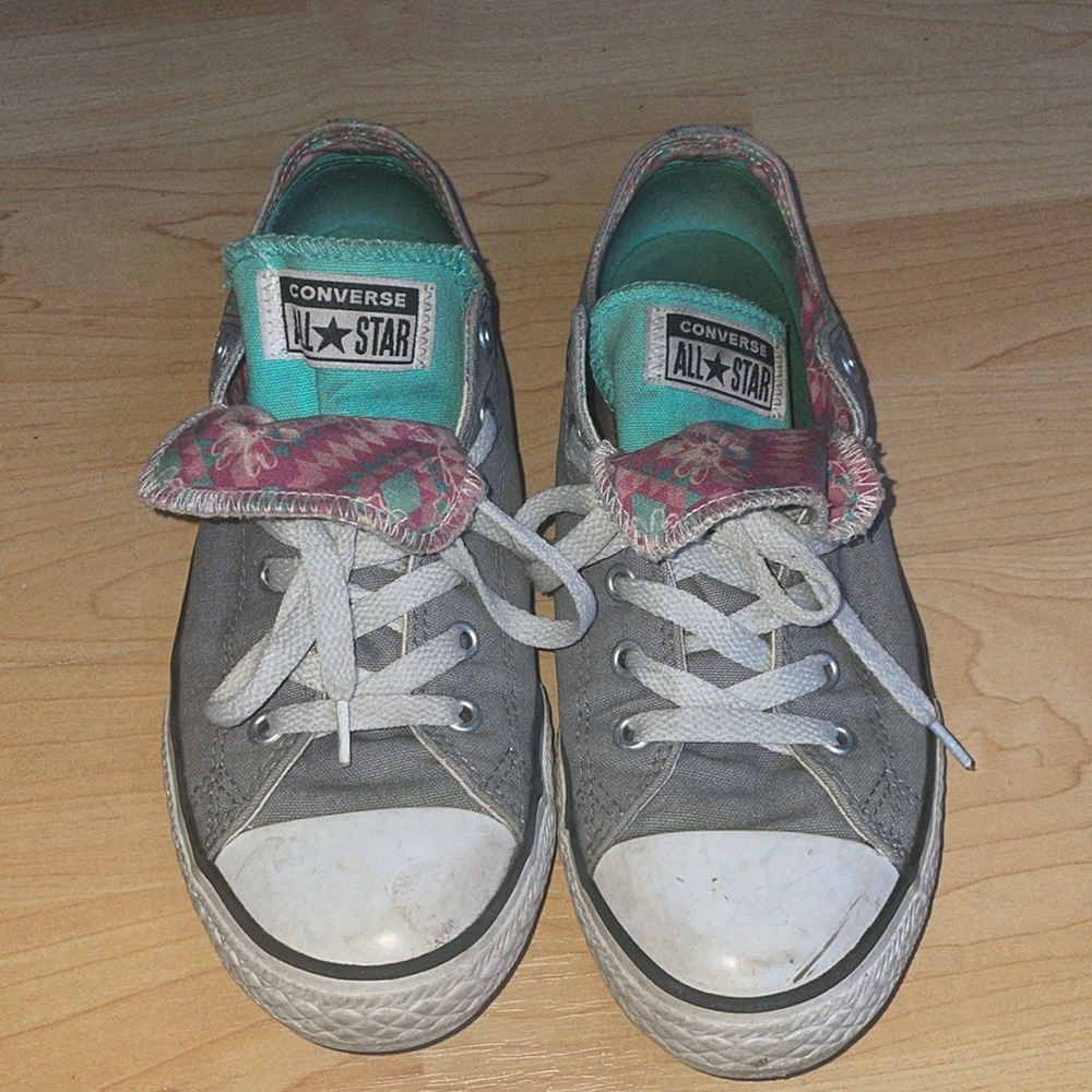 Converse Chuck Taylor Double Tongue Mason/P-Teal Junior Sneakers